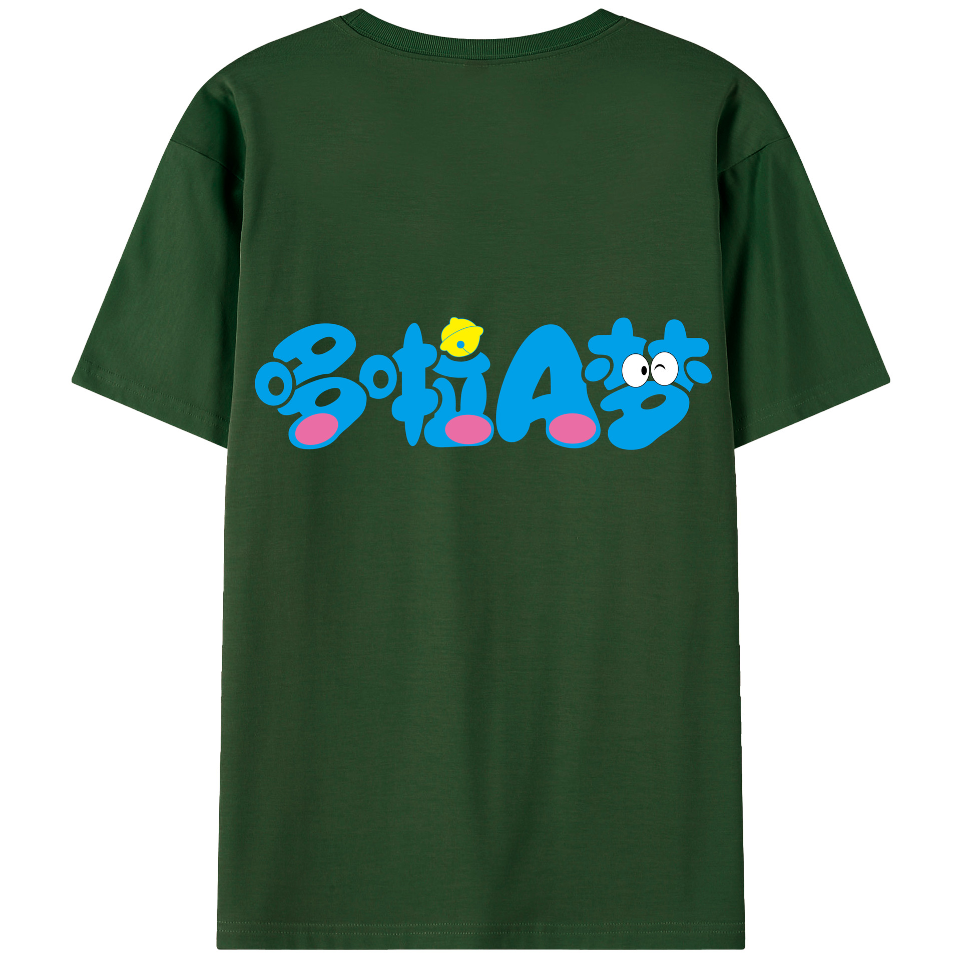 （画像用） ドラえもん Doraemon 綿100％半袖Tシャツ（背面プリント）
